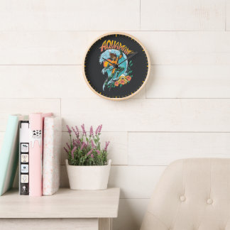 Aquaman und Trident Rising Surf Graphic Uhr