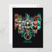 Aquaman | "Unite the Kingdoms" Atlanteans Graphic Postkarte (Vorne/Hinten)
