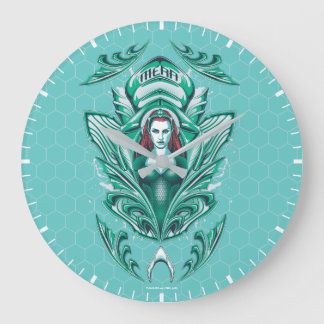 Aquaman | Verzierte Mera Graphic Große Wanduhr