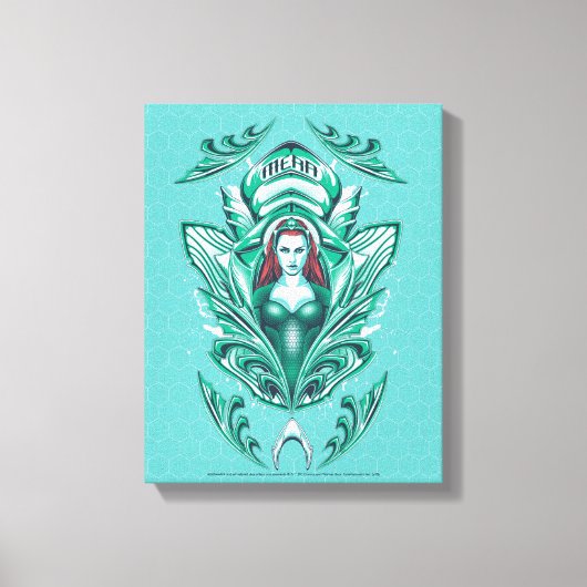 Aquaman | Verzierte Mera Graphic Leinwanddruck (Vorderseite)