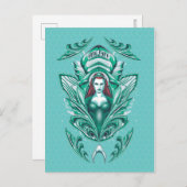 Aquaman | Verzierte Mera Graphic Postkarte (Vorne/Hinten)