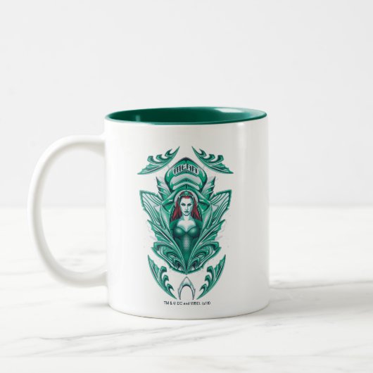 Aquaman | Verzierte Mera Graphic Zweifarbige Tasse (Links)