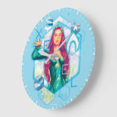 Aquaman | Xebel Princess Mera Hexagonal Graphic Große Wanduhr (Winkel)