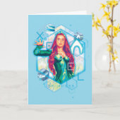 Aquaman | Xebel Princess Mera Hexagonal Graphic Karte (Gelbe Blume)