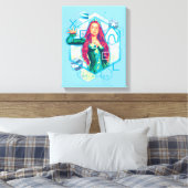 Aquaman | Xebel Princess Mera Hexagonal Graphic Leinwanddruck (Insitu (Schlafzimmer))