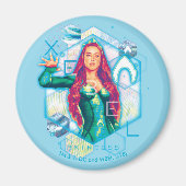 Aquaman | Xebel Princess Mera Hexagonal Graphic Magnet (Vorne)