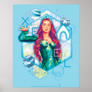 Aquaman | Xebel Princess Mera Hexagonal Graphic Poster