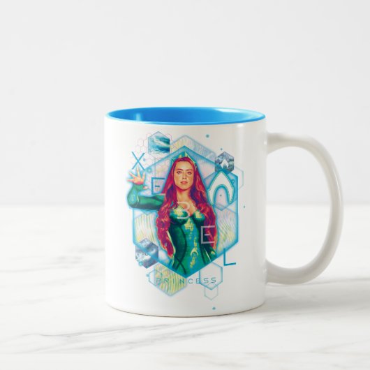Aquaman | Xebel Princess Mera Hexagonal Graphic Zweifarbige Tasse (Rechts)