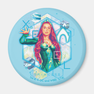 Aquaman   Xebel Prinzessin Mera Hexagonal Graphic Magnet