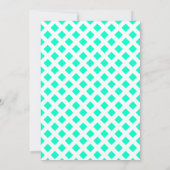 Aquamarin 30. Geburtstag Einladung (Rückseite)