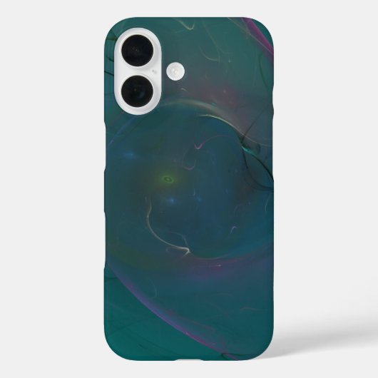 Aquamarin abstrakt Case-Mate iPhone hülle (Rückseite)