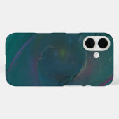 Aquamarin abstrakt Case-Mate iPhone hülle (Rückseite (Horizontal))
