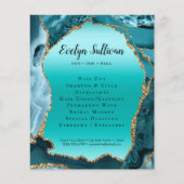 Aquamarin Agate Imitats Foil Flyer (Vorne)