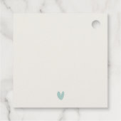 AQUAMARIN AQUA BLAUE STRAND SAND ROCK WATERCOLOR W GESCHENKANHÄNGER (Rückseite)