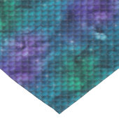 Aquamarin Aqua Lila Mermaid Sparkasse Tischdecke (Schrägansicht)