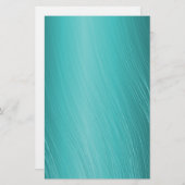 aquamarin, Aqua, Türkis, verkratzte Muster Briefpapier (Vorne/Hinten)