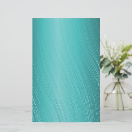 aquamarin, Aqua, Türkis, verkratzte Muster Briefpapier (Stehend Vorderseite)