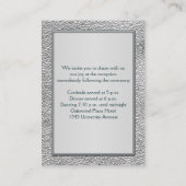 Aquamarin auf der Zinnenverschlusskarte Begleitkarte (Rückseite)