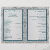 Aquamarin auf Pewter Wedding (Rückseite)