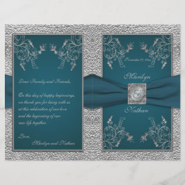 Aquamarin auf Pewter Wedding