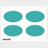 Aquamarin Awareness Ribbon Custom Art Sticker Deck (Blatt)