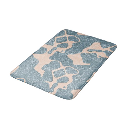 Aquamarin Badematte (Schrägansicht)