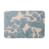 Aquamarin Badematte (Vorderseite)