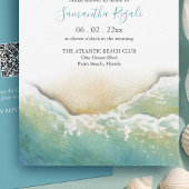 Aquamarin Beach Bridal Dusche Einladungen | Küste