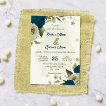 aquamarin-beige-Blume botanische Hochzeit