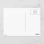 Aquamarin Beige Damask Postkarte (Rückseite)