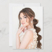 Aquamarin Black Gold String Light Star Quinceañera Einladung (Rückseite)