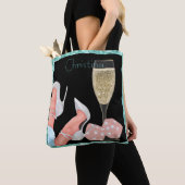 Aquamarin & Black Lady Gambler Pink Glitzer Diamon Tasche (Von Nahem)