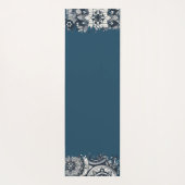 Aquamarin-Blau-Mandalas Yogamatte (Rückseite)