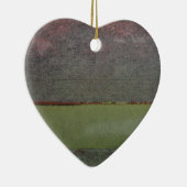 Aquamarin Blau rosa grün rostgrün Keramik Ornament (Rechts)