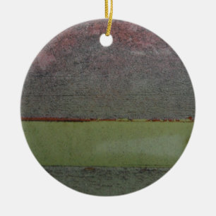 Aquamarin Blau rosa grün rostgrün Keramikornament