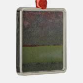 Aquamarin Blau rosa grün rostgrün Silbernes Ornament (Rechts)