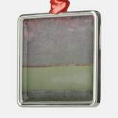 Aquamarin Blau rosa grün rostgrün Silbernes Ornament (Links)