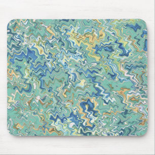 Aquamarin Blau Türkis Grün Chic Einzigartiges Mu Mousepad