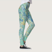 Aquamarin Blau Türkis Grün Chic Einzigartiges Must Leggings (Rechts)