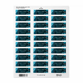 Aquamarin Blau- und Silberagate-Marmorhochzeit (Vorne)