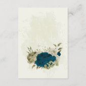 aquamarin-blaubeige-Hochzeitsdetails Begleitkarte (Rückseite)