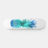 Aquamarin-Blaue Ananas Skateboard (Horizontal)