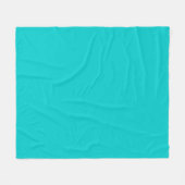 Aquamarin blaue schlichte Decke in fester Farbe (Vorderseite (Horizontal))