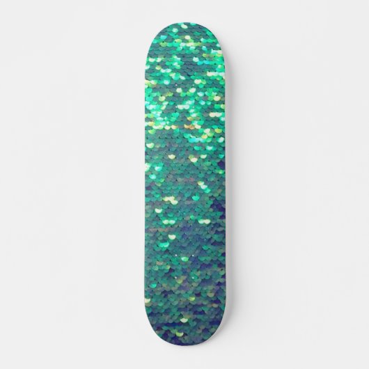 aquamarin-blaue simulierte Folge Skateboard (Vorne)