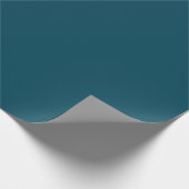 Aquamarin blaues Aqua Geschenkpapier (Ecke)