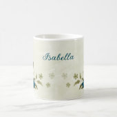 aquamarin-blaues Beige Kaffeetasse (Mittel)