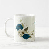 aquamarin-blaues Beige Kaffeetasse (Links)