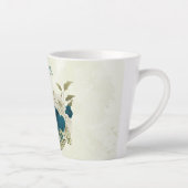 aquamarin-blaues Beige Milchtasse (Rechts)