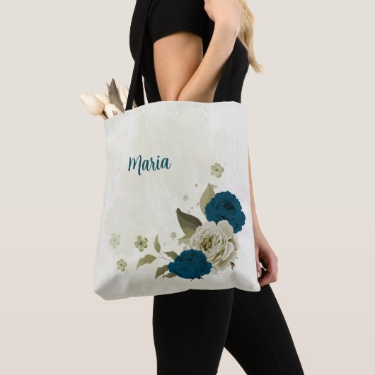 aquamarin-blaues Beige Tasche (Von Nahem)