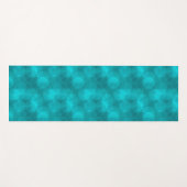 Aquamarin-blaugrün-überlappendes Diskettenmuster Yogamatte (Vorderseite (Horizontal))